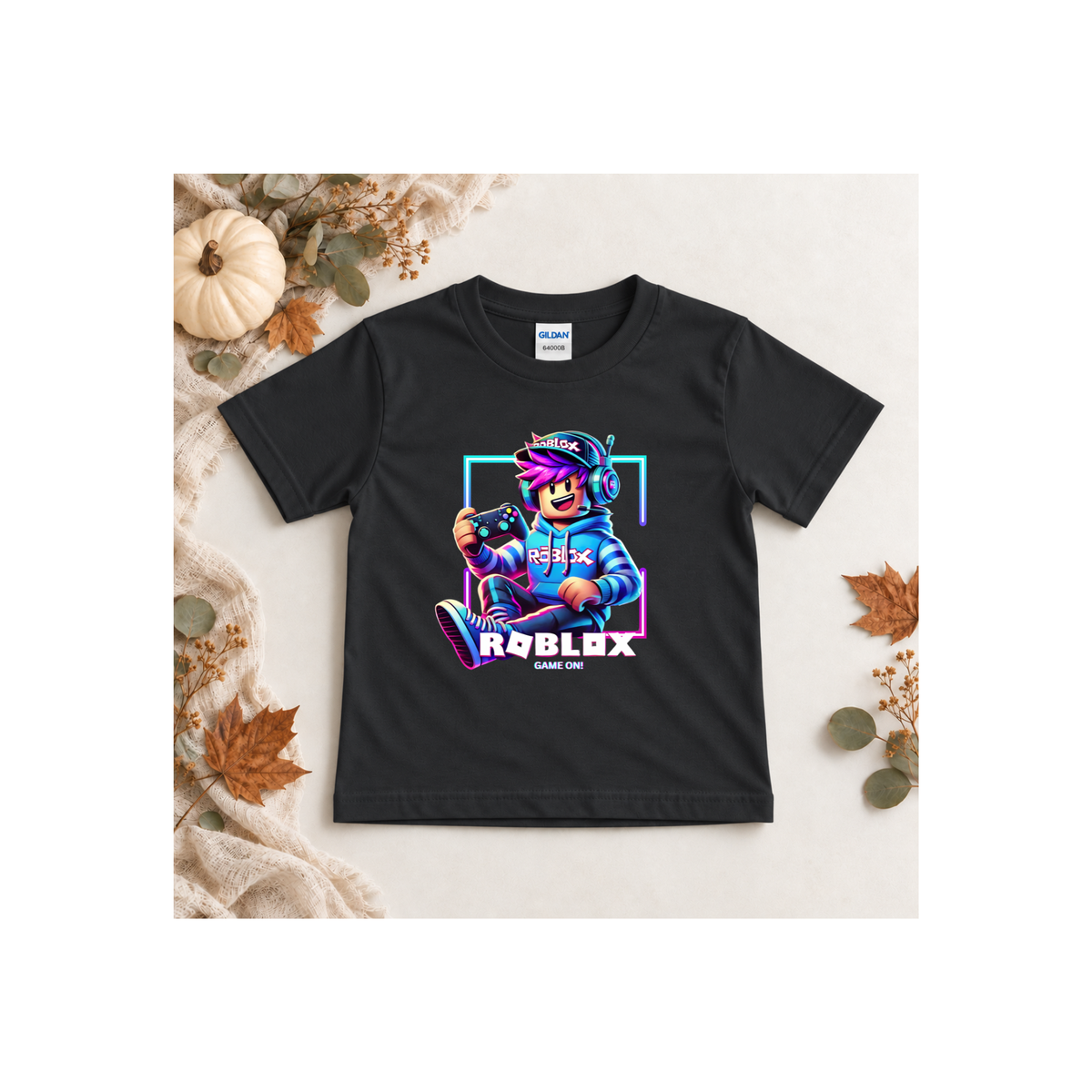Roblox Gamer Boy Pixel Game Character T-Shirt