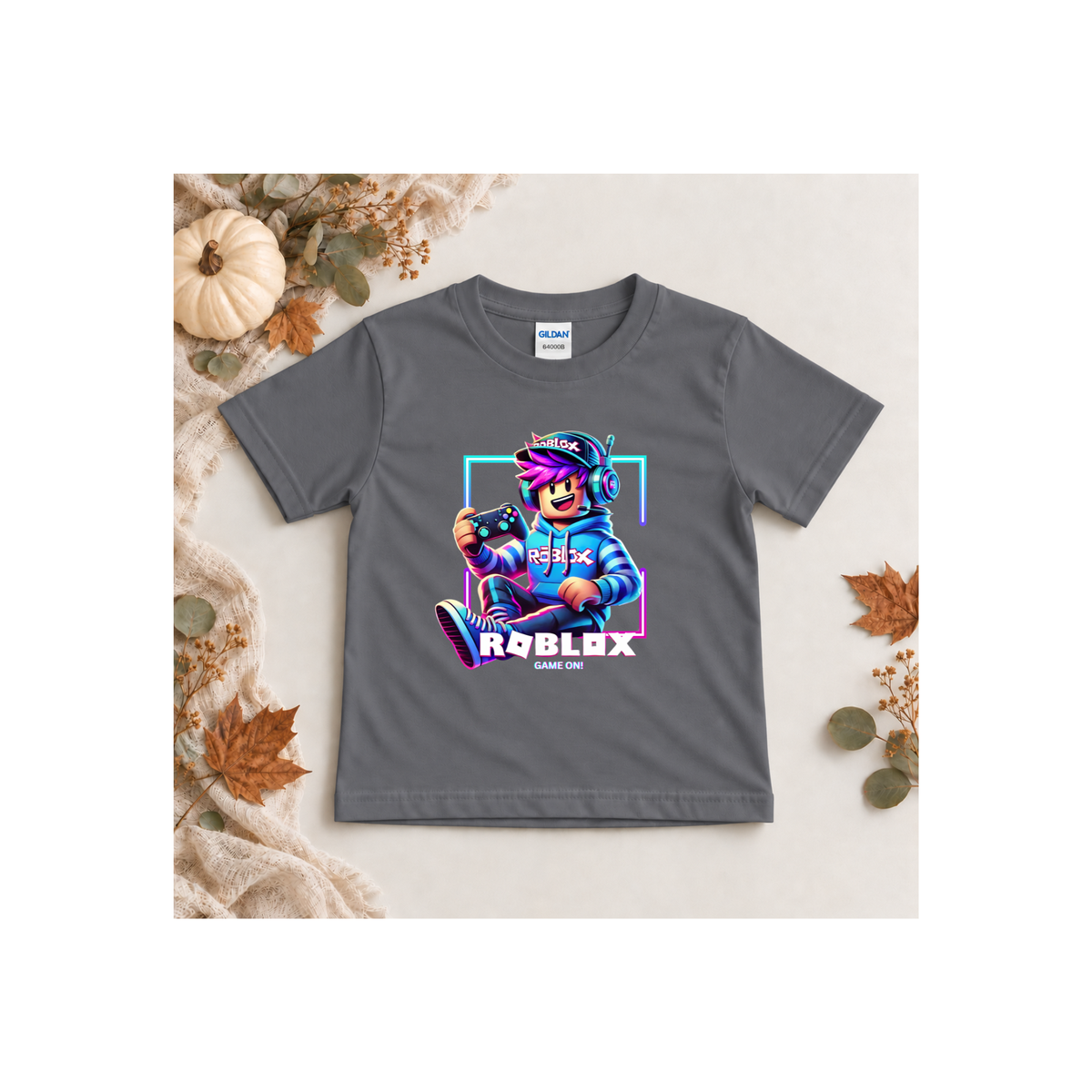 Roblox Gamer Boy Pixel Game Character T-Shirt