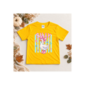 '"Silly" Duck with Pink Bow & Boots, Pastel Stars Kids Tee