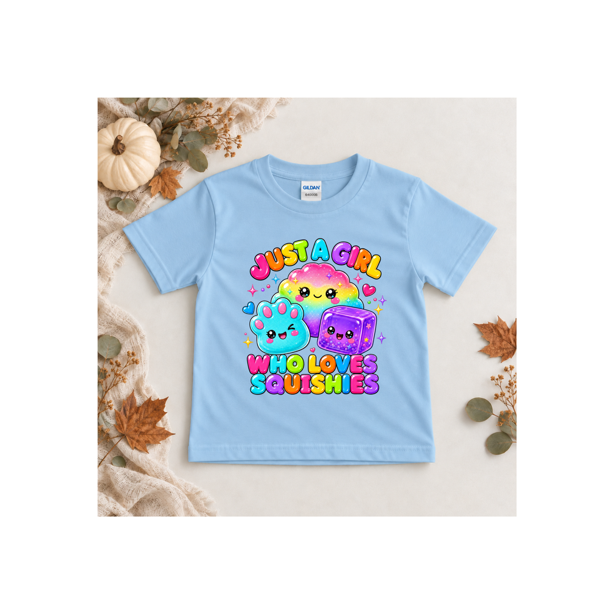 "Just a Girl Who Loves Squishies" Cute Rainbow Squishy Toys Shirt