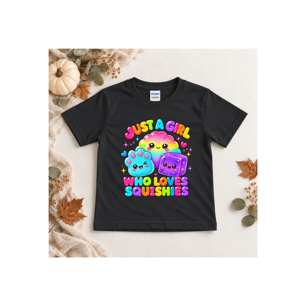 "Just a Girl Who Loves Squishies" Cute Rainbow Squishy Toys Shirt