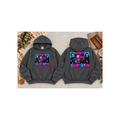 Spooky Season Horror Icons Pullover Hoodie (Front & Back Design)