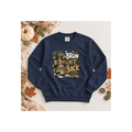 Bruh Back Dinosaur  — Funny Dino Graphic Kids Crewneck Sweatshirt