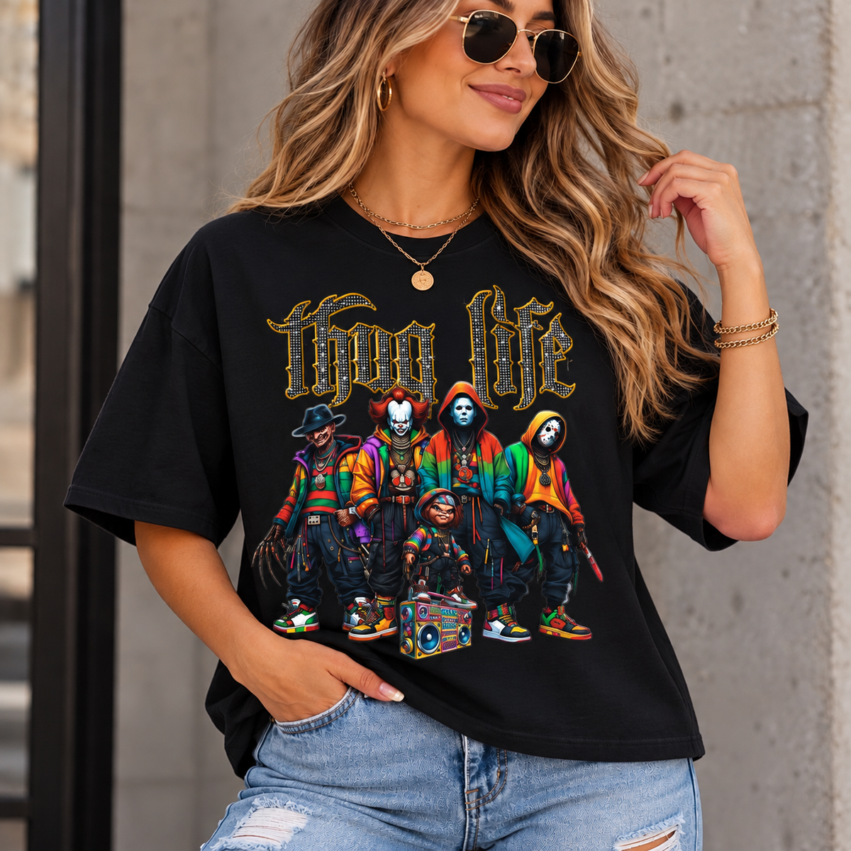 Horror Clown Crew - Oversized Boxy T-Shirt
