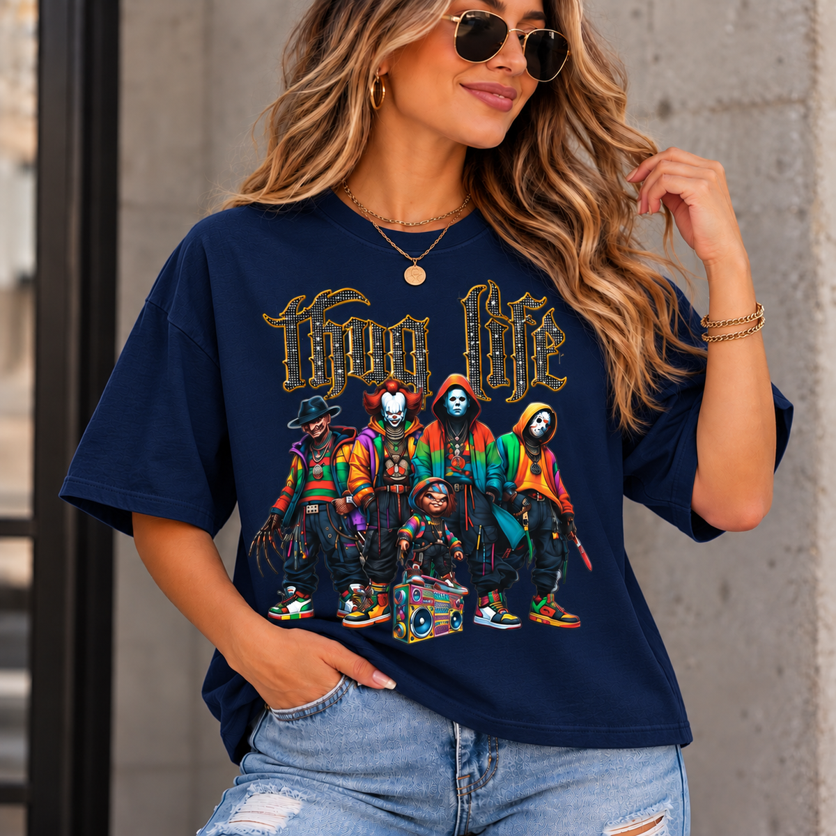 Horror Clown Crew - Oversized Boxy T-Shirt