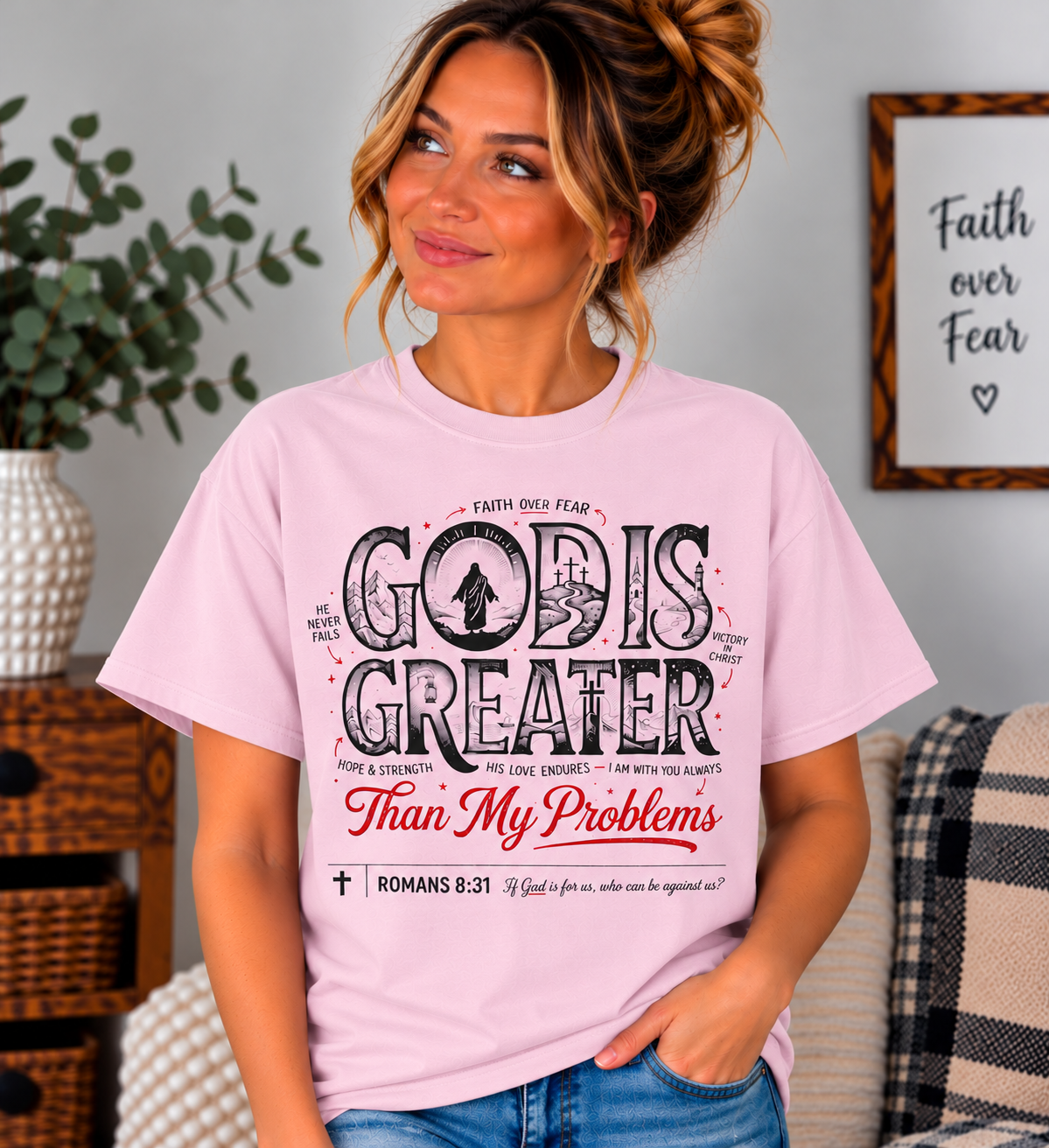 God Is Greater Than My Problems T-Shirt (Comfort Colors)