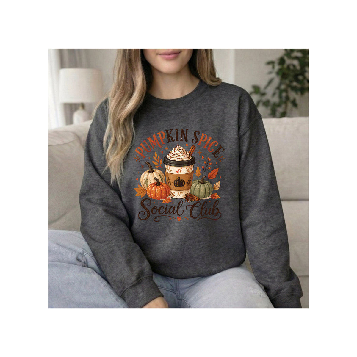 Pumpkin Spice Social Club Crewneck Sweatshirt