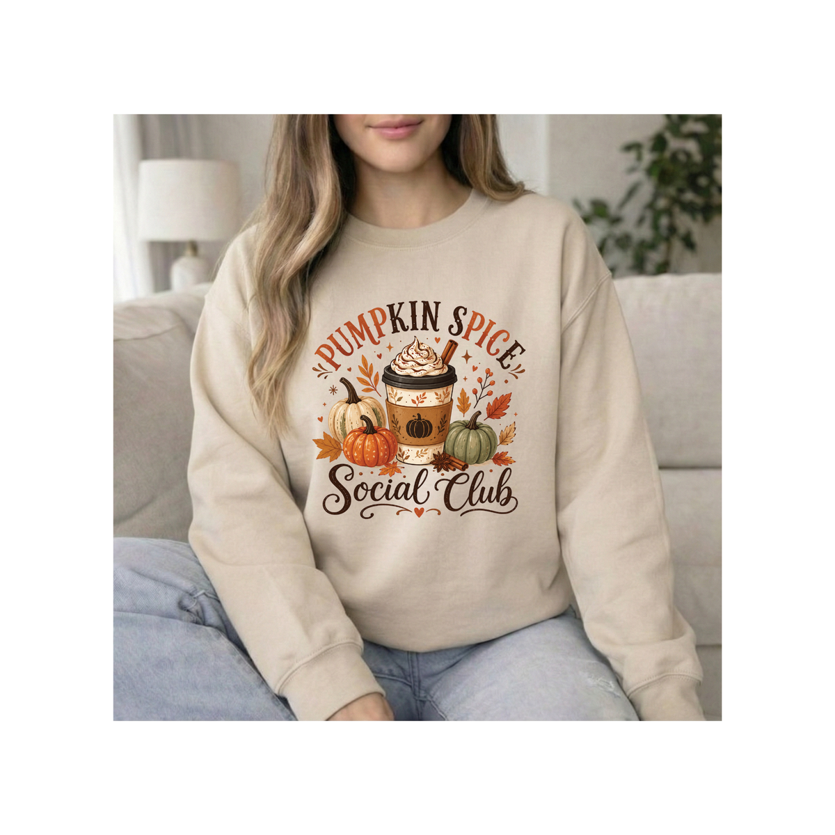 Pumpkin Spice Social Club Crewneck Sweatshirt