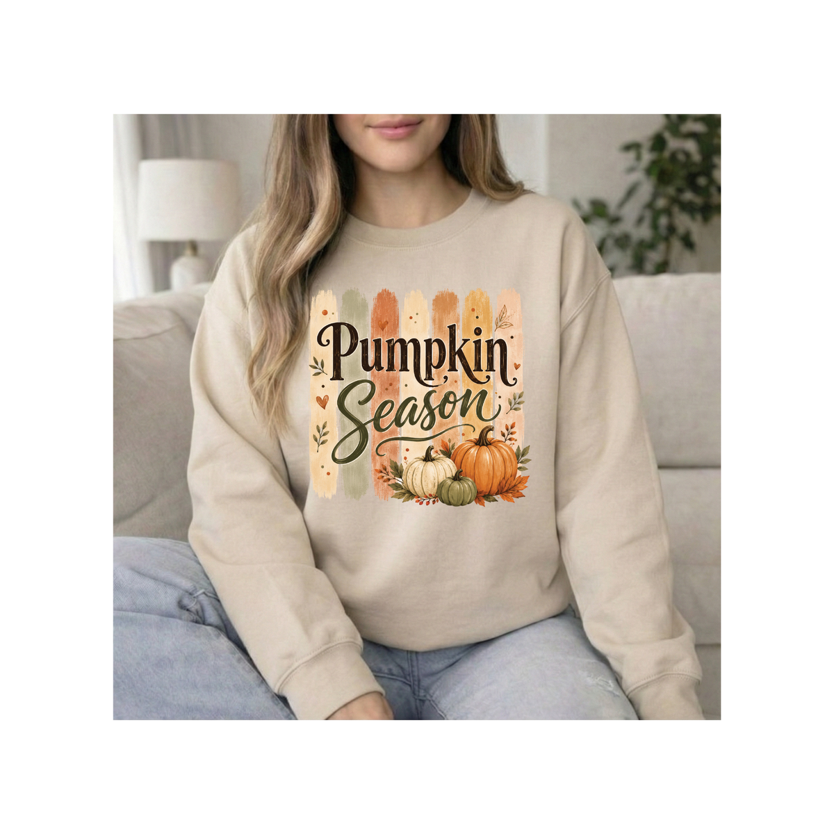 Pumpkin Season Fall Harvest Crewneck Sweatshirt