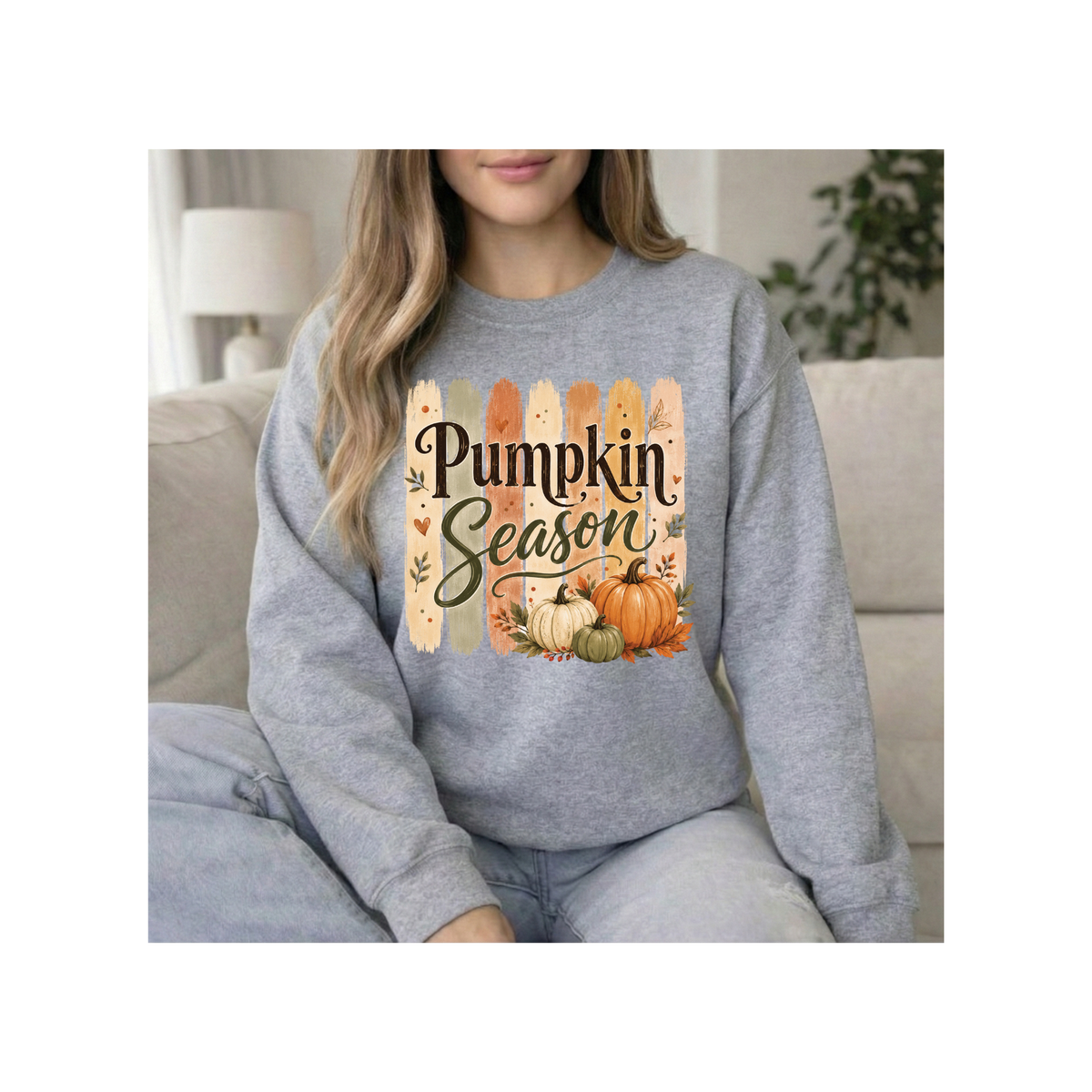 Pumpkin Season Fall Harvest Crewneck Sweatshirt