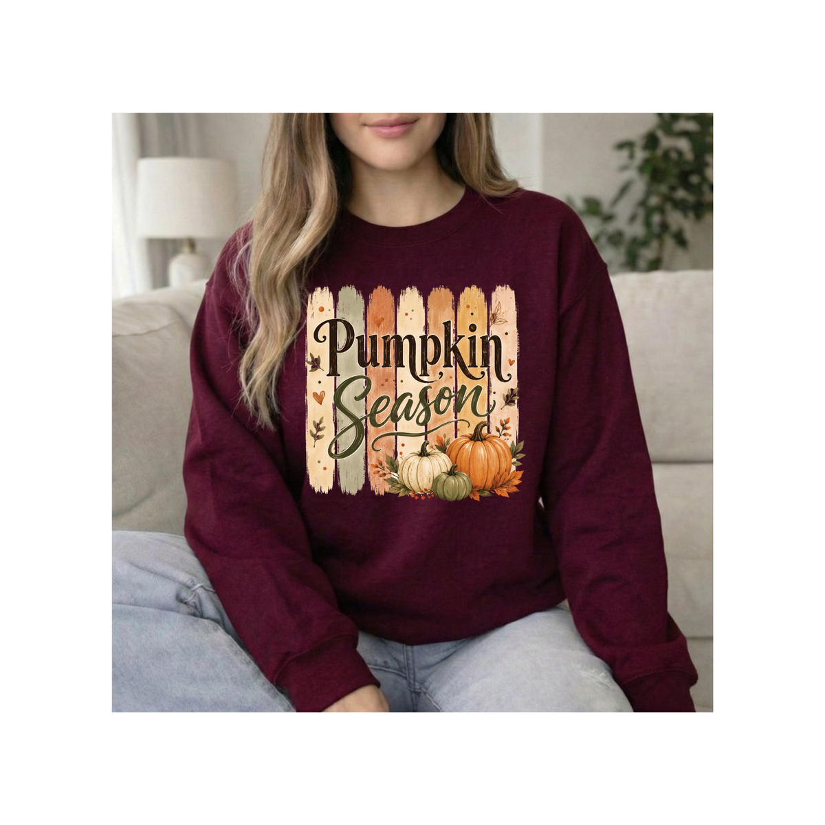 Pumpkin Season Fall Harvest Crewneck Sweatshirt