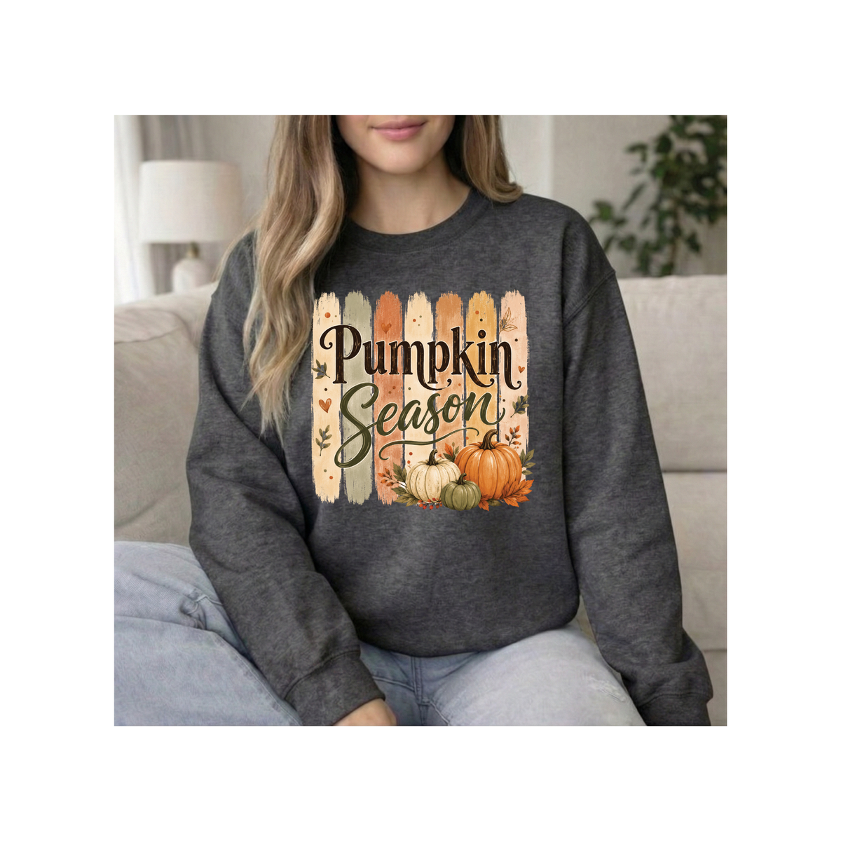 Pumpkin Season Fall Harvest Crewneck Sweatshirt