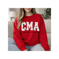"CMA Floral"— Certified Medical Assistant Crewneck Sweatshirt