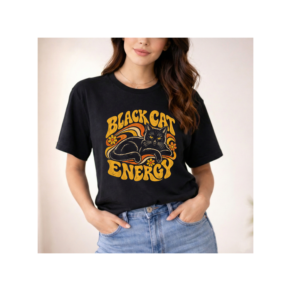 Black Cat Energy T-Shirt