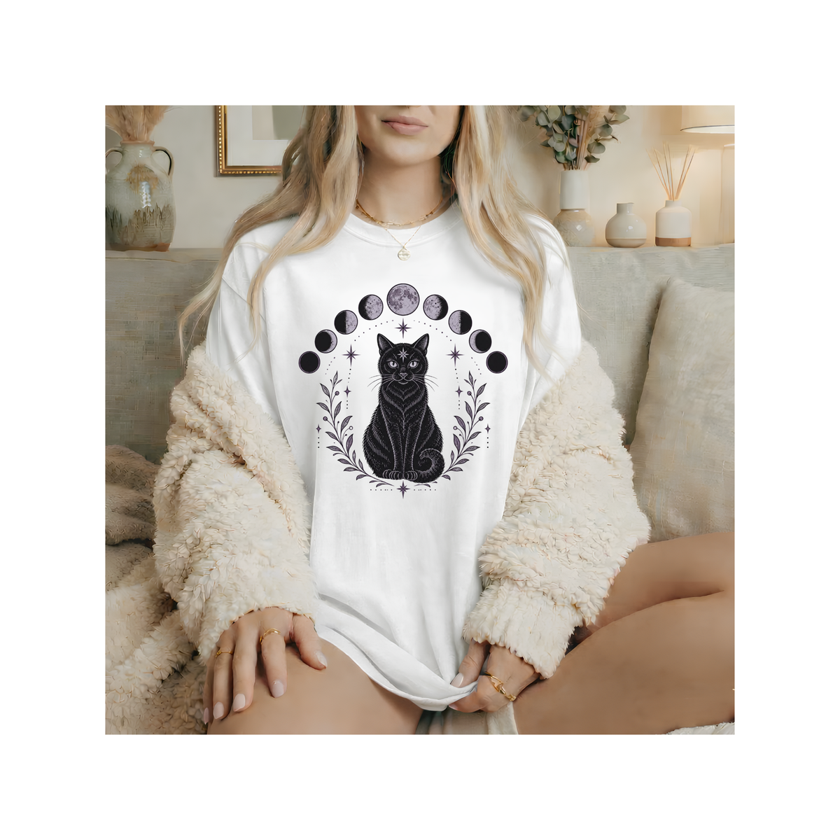Black Moon Phases T-Shirt (Comfort Colors)