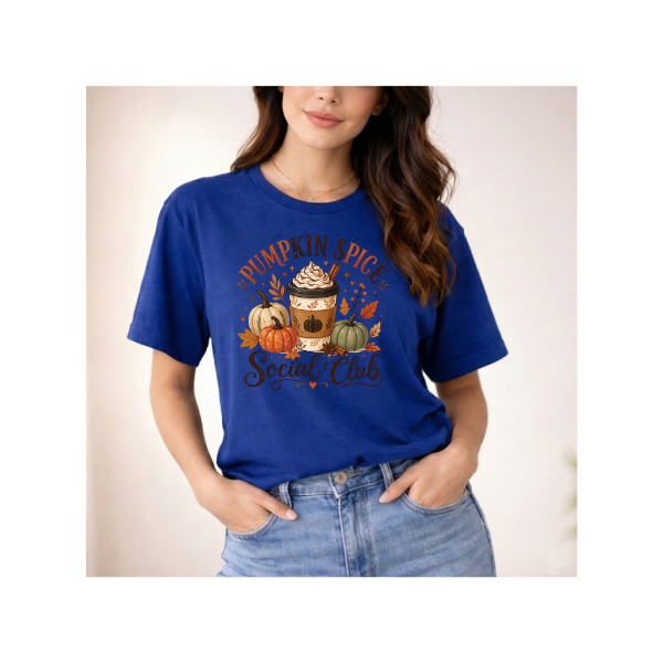 Pumpkin Spice Social Club Fall Coffee T-Shirt