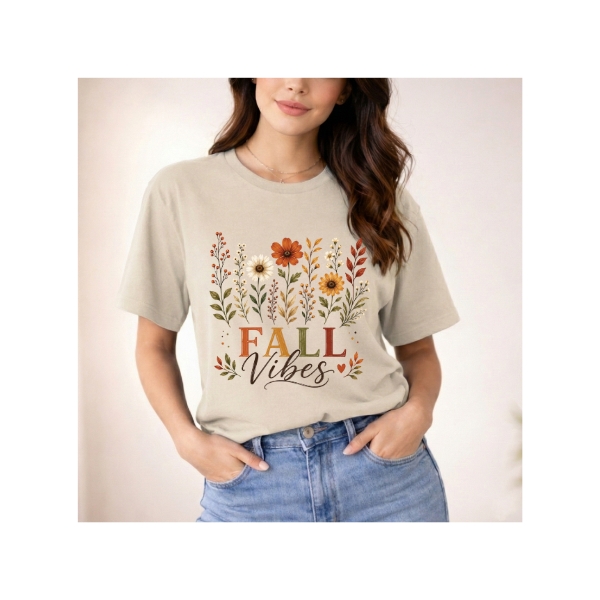 Fall Vibes Floral T-Shirt