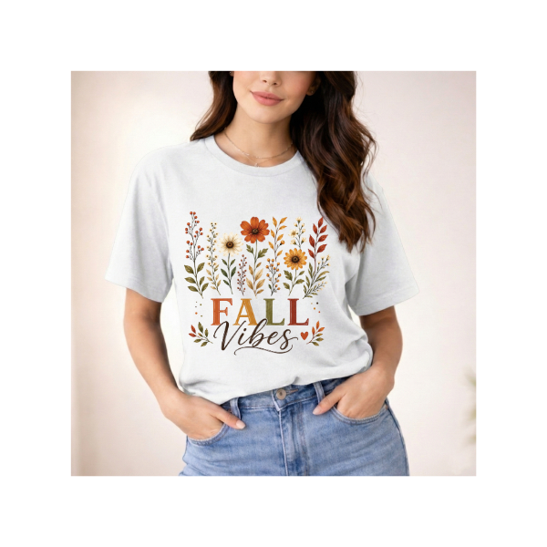 Fall Vibes Floral T-Shirt