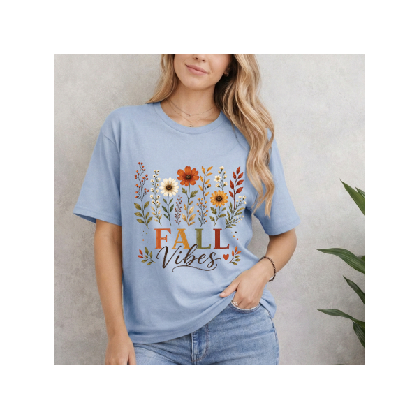 Fall Vibes Floral T-Shirt