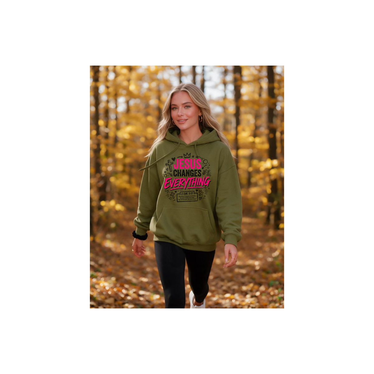 Jesus Changes Everything - Christian Faith Graphic 2 Cor. 5:17 Fleece ...