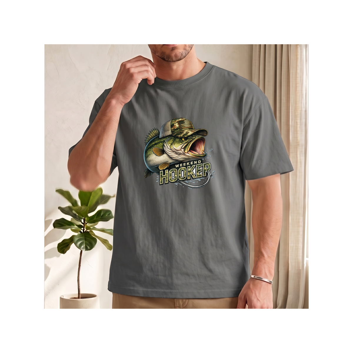 Weekend Hooker Bass Fishing Boxy T-Shirt