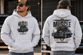 Muscle Car American Legend Graphic Fleece Lined Hoodie