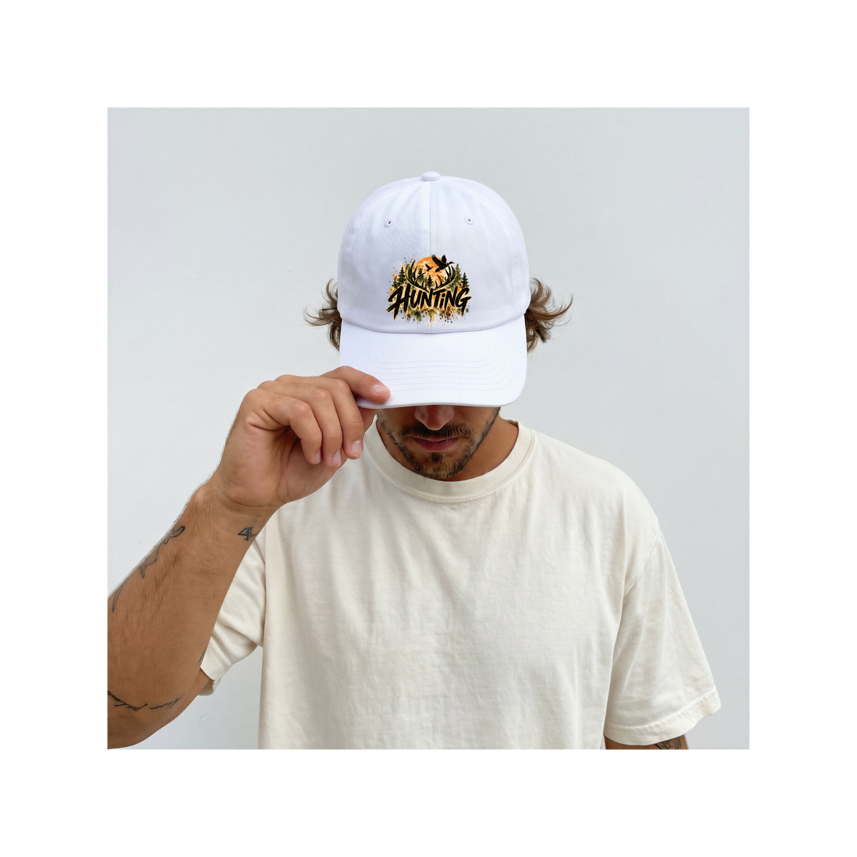 Hunting Season Vintage Camo Wildlife Graphic Classic Dad Cap