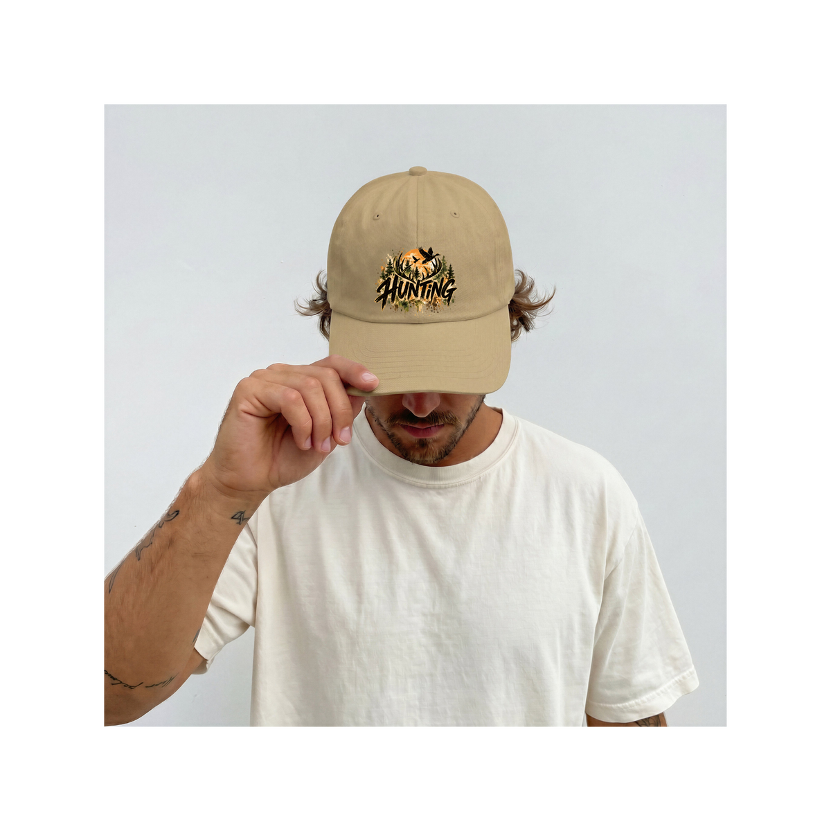 Hunting Season Vintage Camo Wildlife Graphic Classic Dad Cap