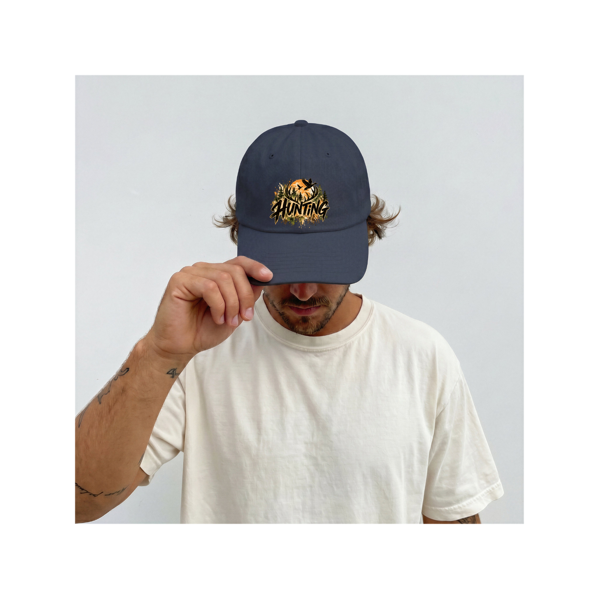 Hunting Season Vintage Camo Wildlife Graphic Classic Dad Cap