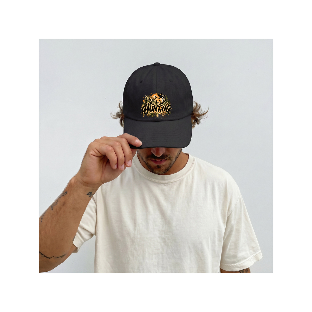 Hunting Season Vintage Camo Wildlife Graphic Classic Dad Cap