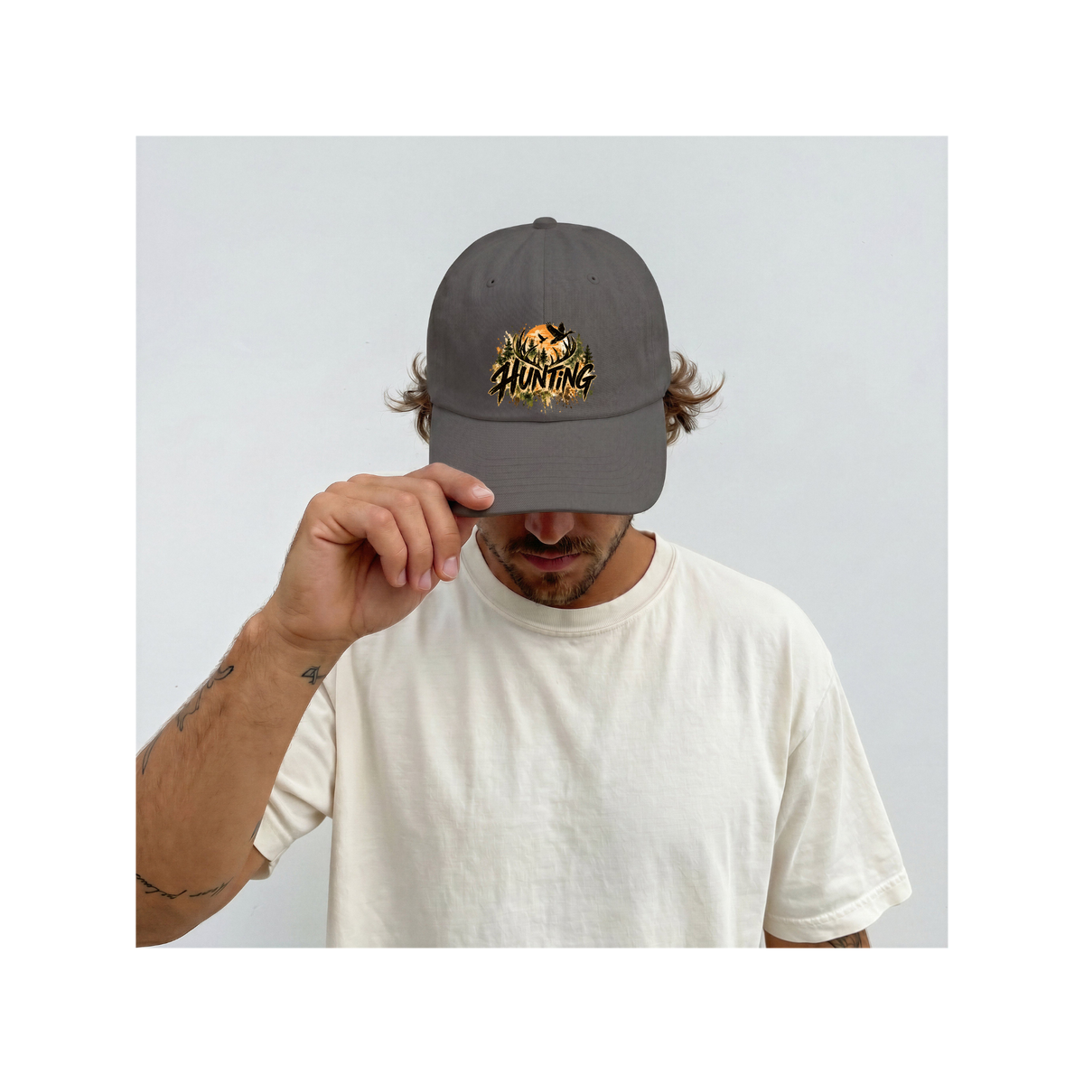 Hunting Season Vintage Camo Wildlife Graphic Classic Dad Cap