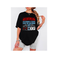 Fact of Life: After Monday & Tuesday Calendar Funny Sarcastic Oversized Boxy T-Shirt (Colorful Letters)