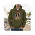 Retro Best Cat Dad Ever Fleece - Lined Hoodie