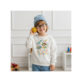 "Just A Boy Who Loves Dinosaurs" Colorful Dinosaur for Boys Crewneck Sweatshirt
