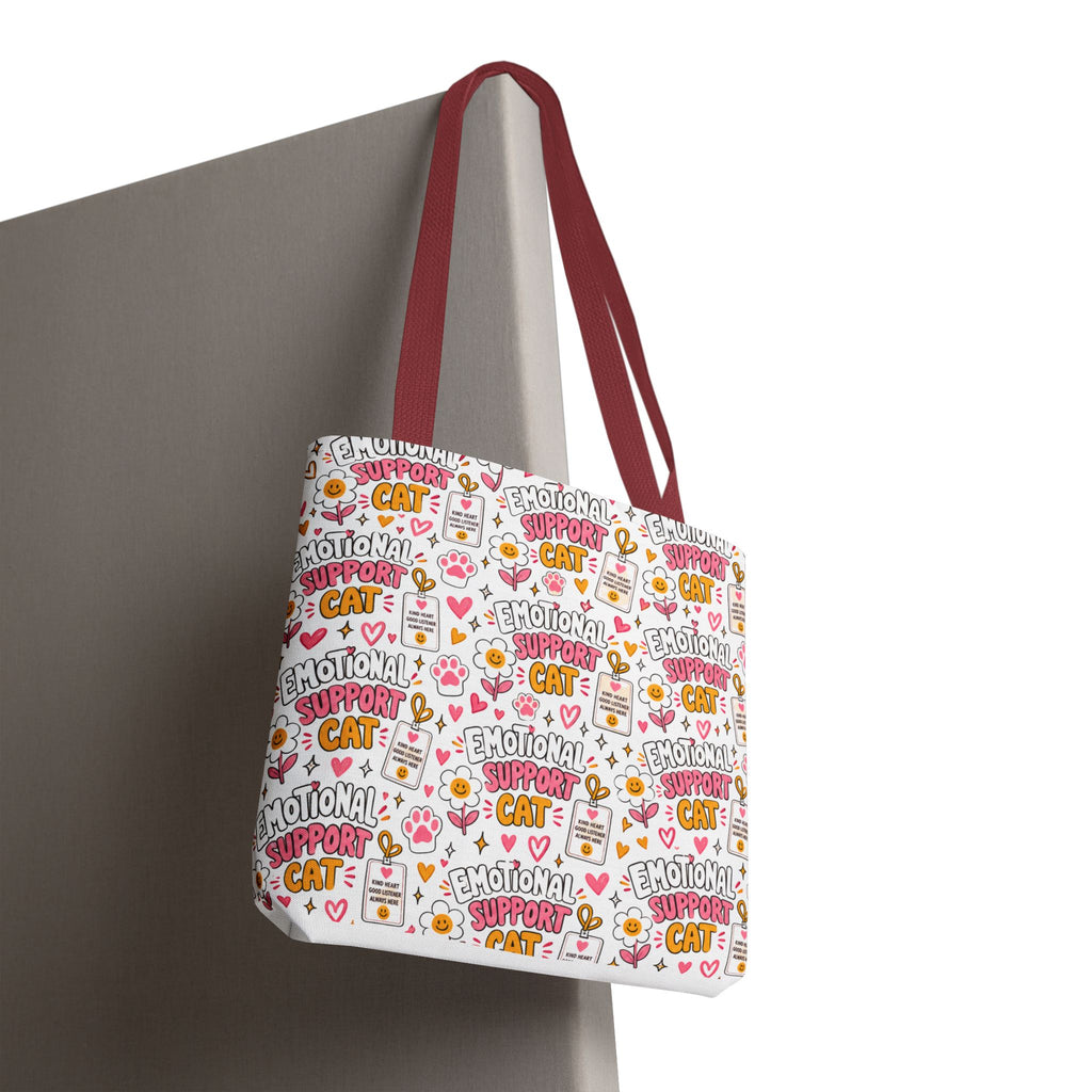 Emotional Support Cat All Over Print Tote Bag