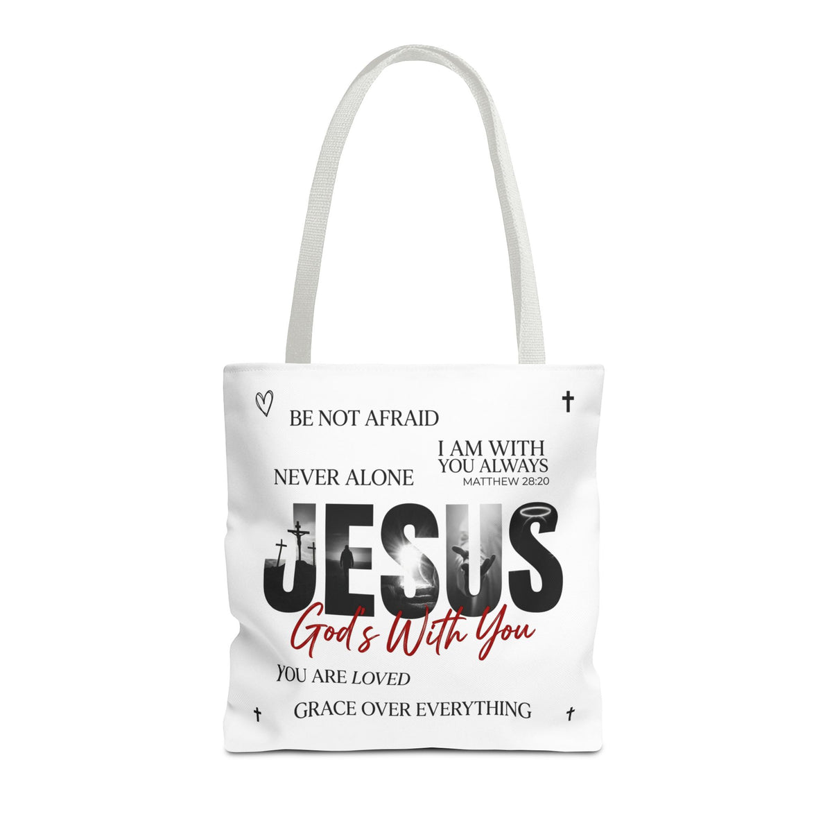 Jesus God's With You Christian Faith Tote Bag