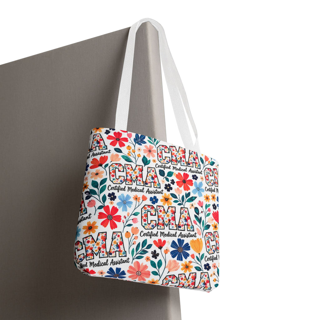 CMA Floral  — Certified Medical Assistant All Over Print Tote Bag