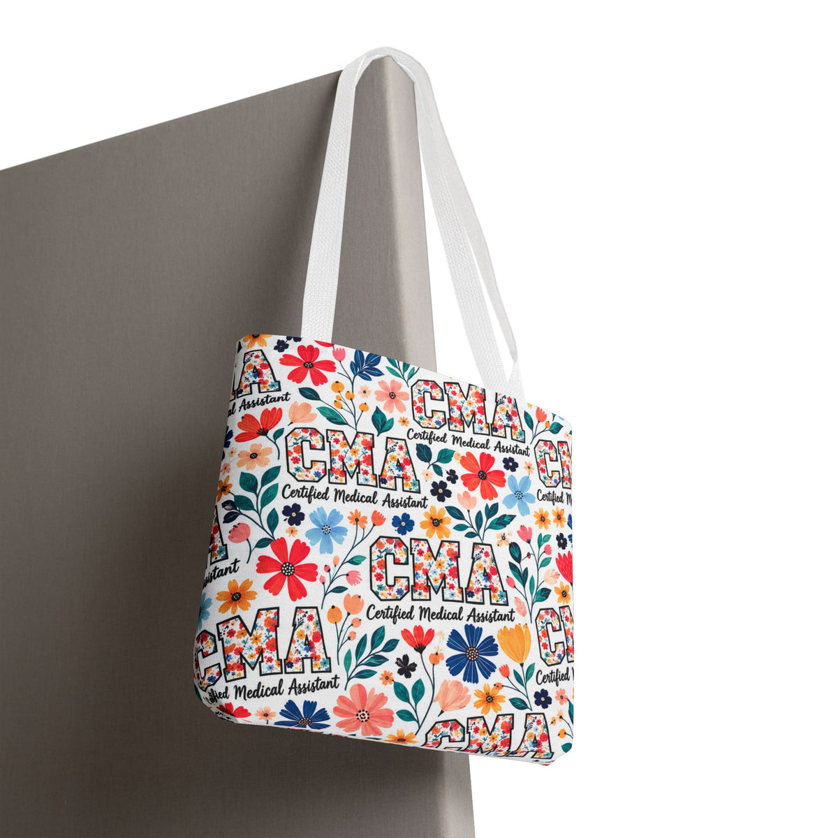 CMA Floral  — Certified Medical Assistant All Over Print Tote Bag