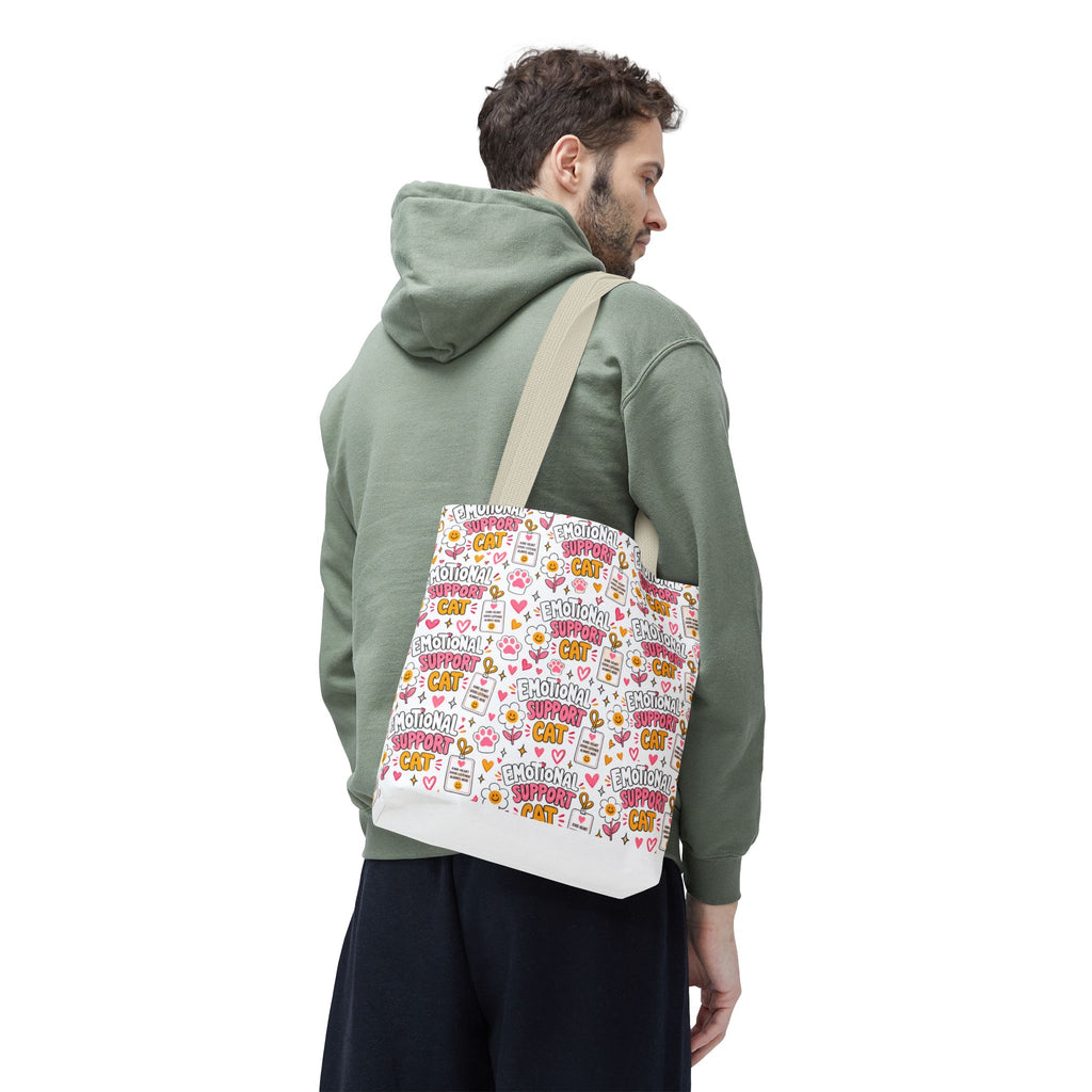 Emotional Support Cat All Over Print Tote Bag