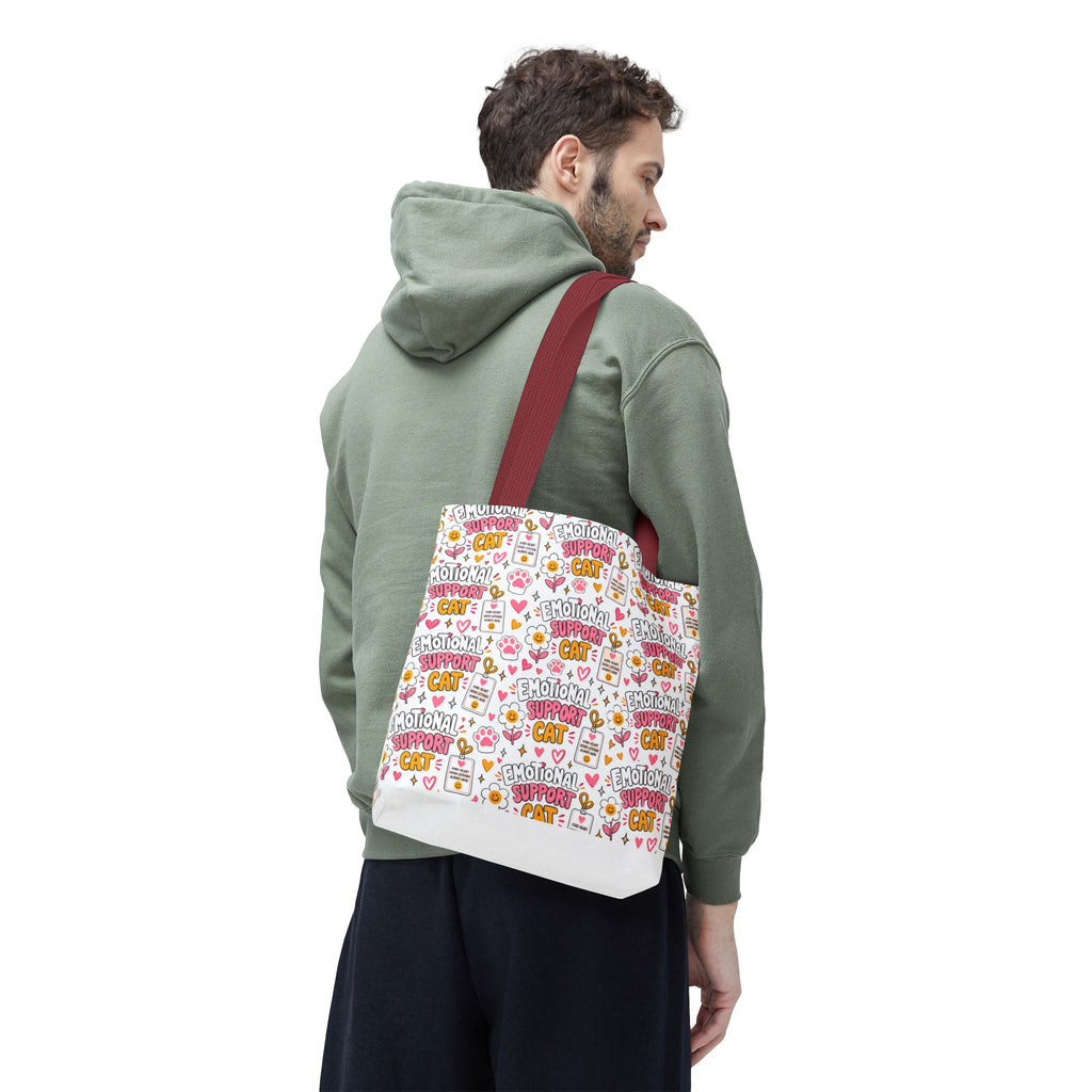 Emotional Support Cat All Over Print Tote Bag