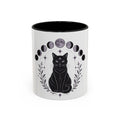 Black Cat Moon Phases Coffee Mug (11 oz /15 oz)