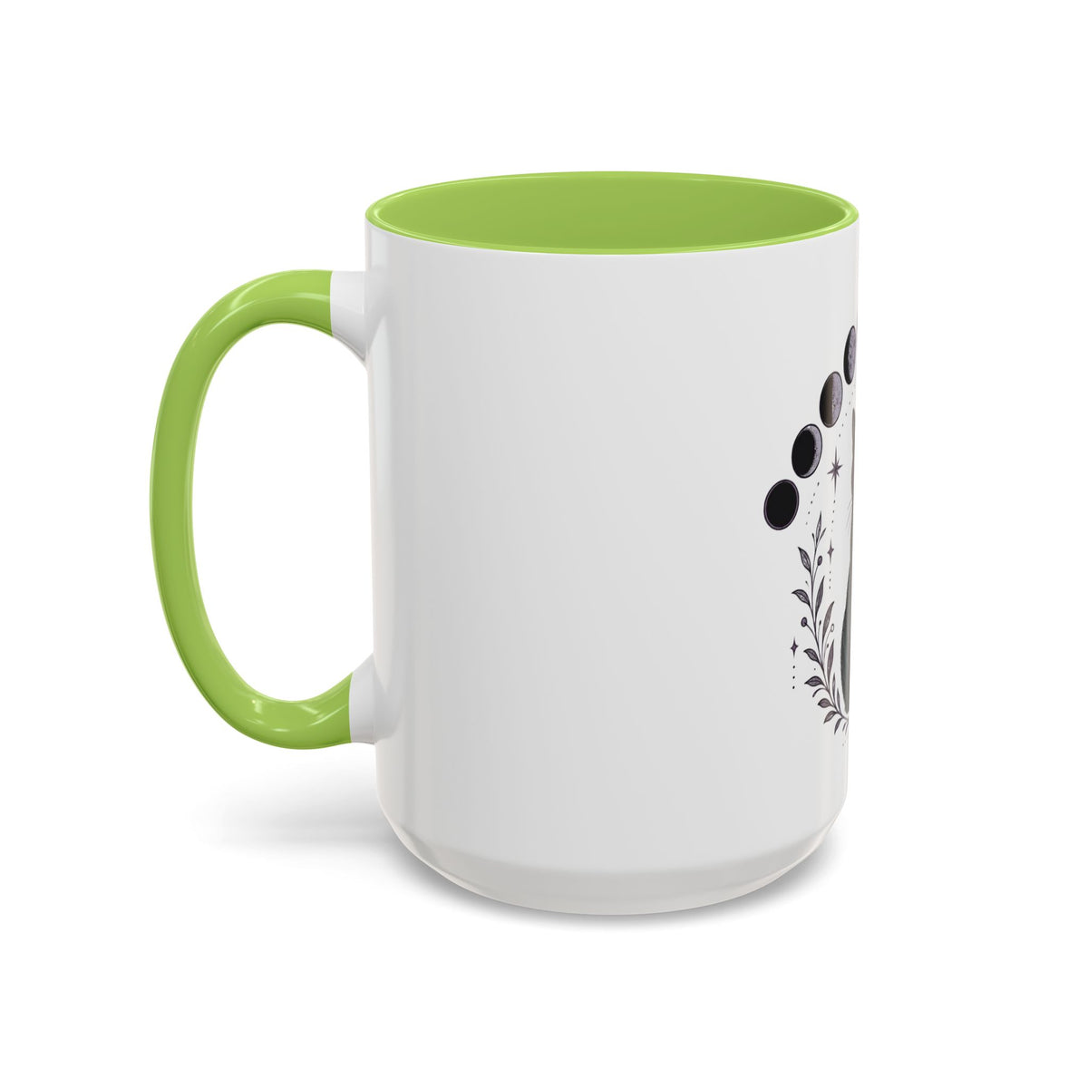 Black Cat Moon Phases Coffee Mug (11 oz /15 oz)