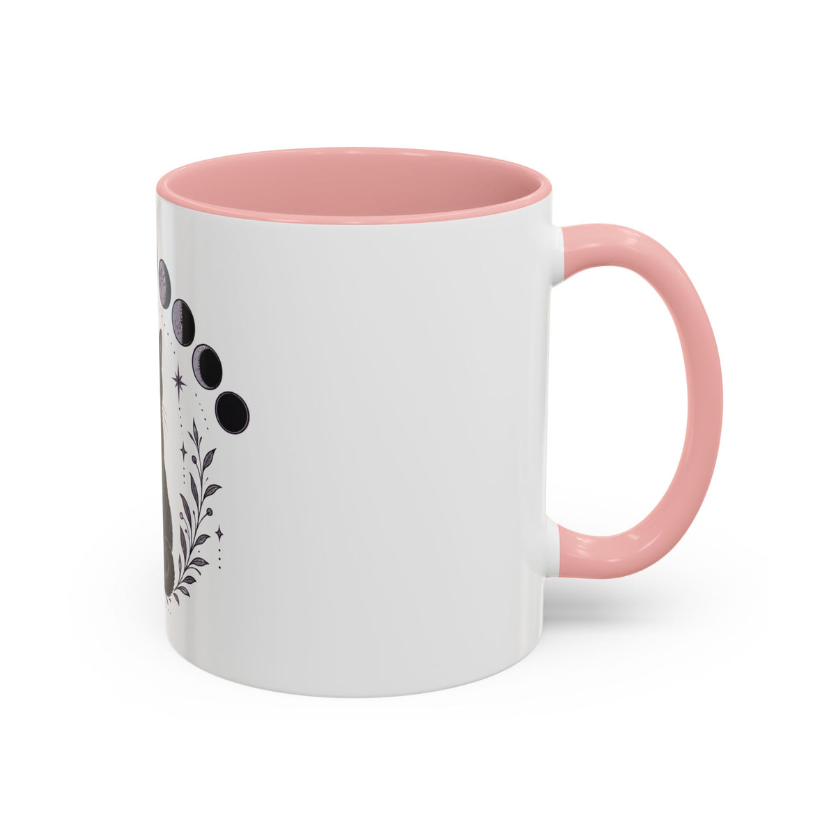 Black Cat Moon Phases Coffee Mug (11 oz /15 oz)