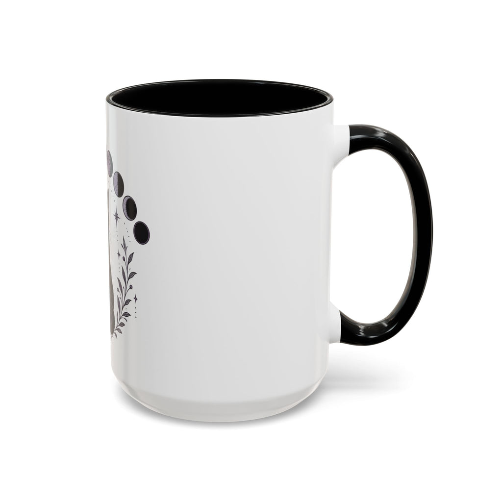 Black Cat Moon Phases Coffee Mug (11 oz /15 oz)