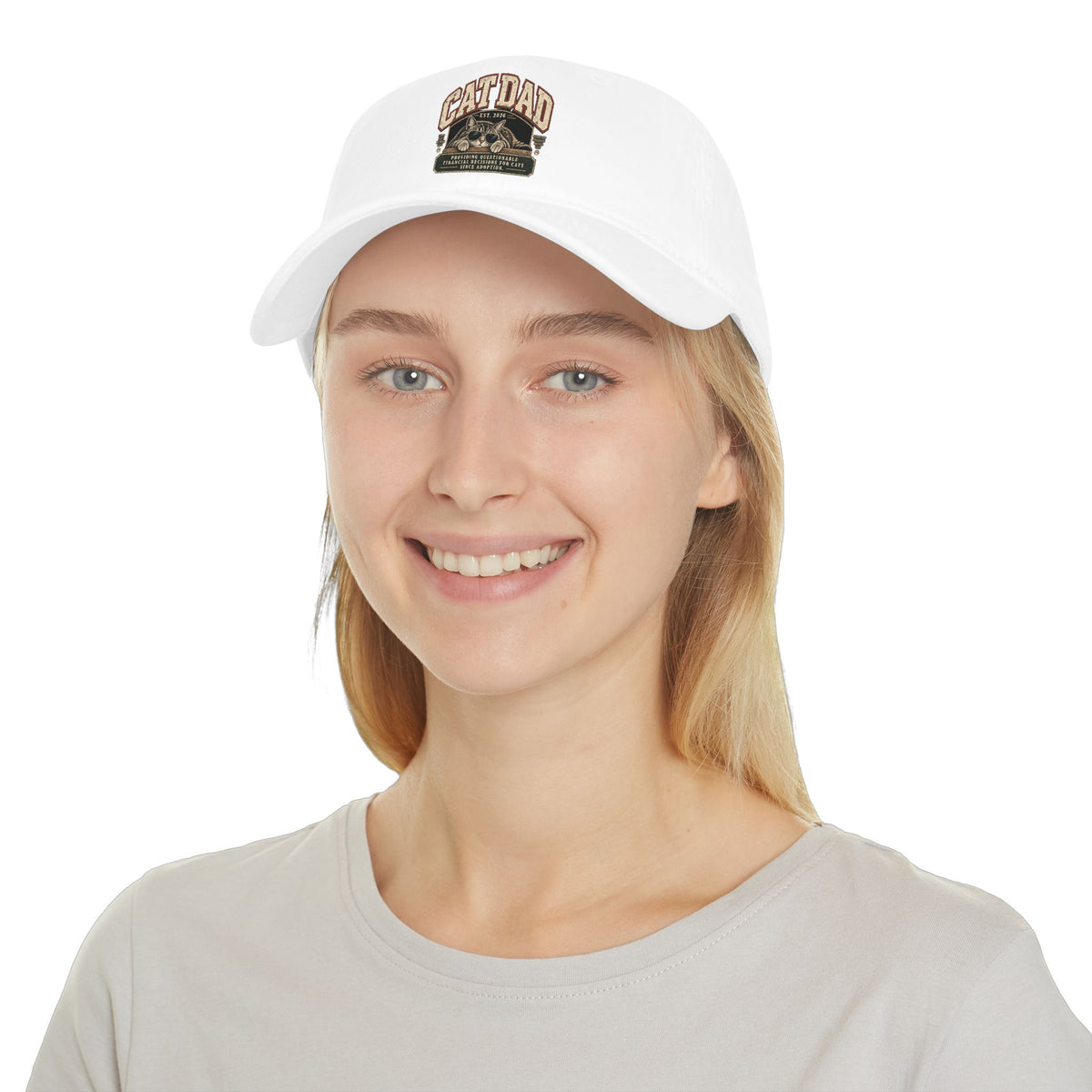 Cat Dad Since 2026 Low Pofile Baseball Cap