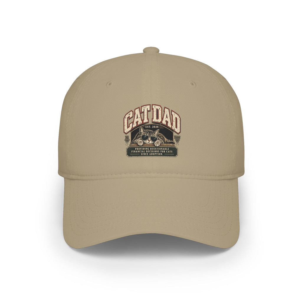 Cat Dad Since 2026 Low Pofile Baseball Cap