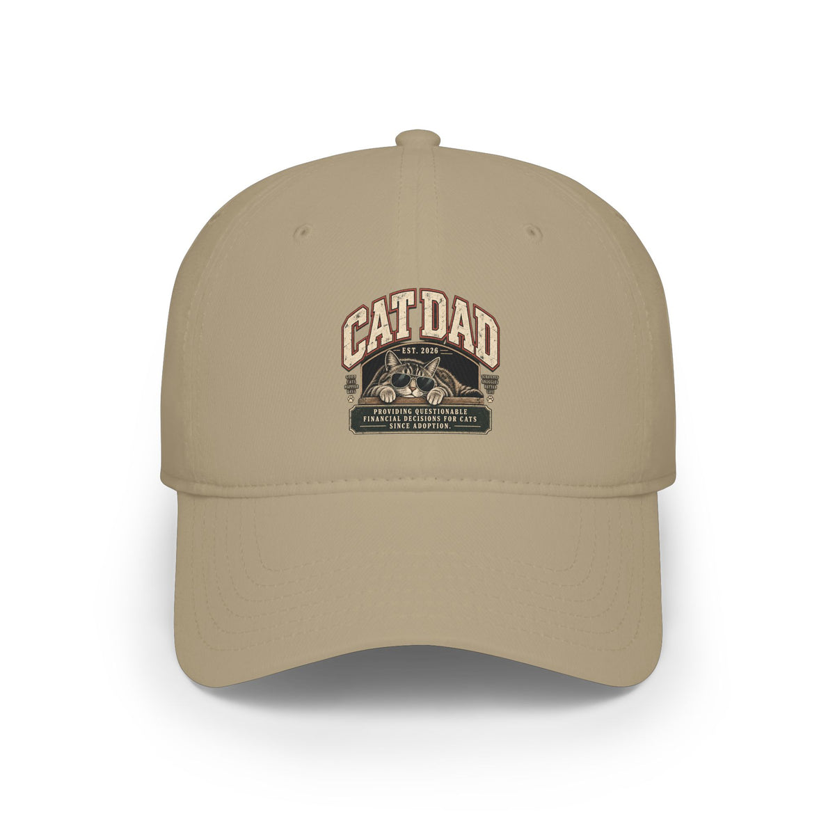 Cat Dad Since 2026 Low Pofile Baseball Cap