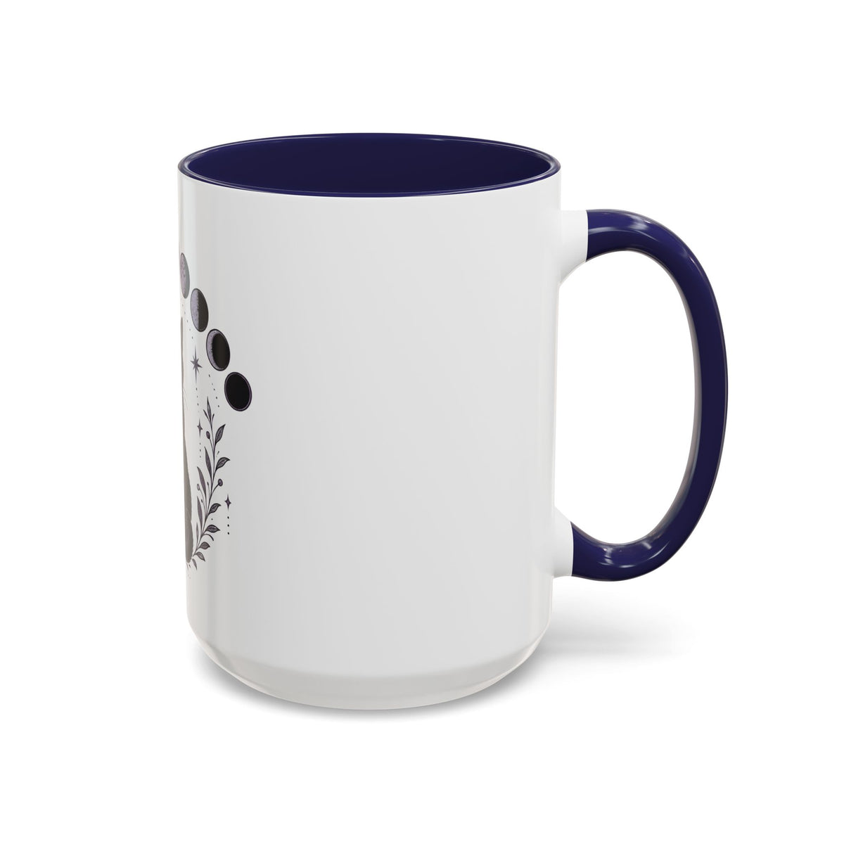 Black Cat Moon Phases Coffee Mug (11 oz /15 oz)