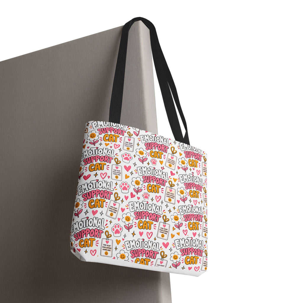 Emotional Support Cat All Over Print Tote Bag