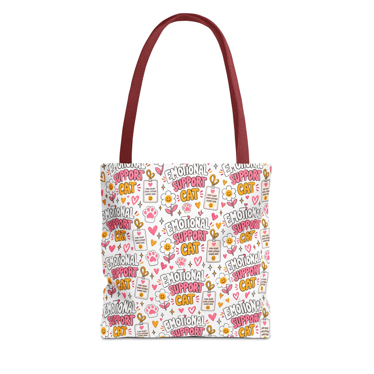 Emotional Support Cat All Over Print Tote Bag